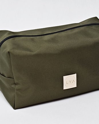 Męska kosmetyczka saszetka dla mężczyzny wodoodporna khaki, Uszyciuch