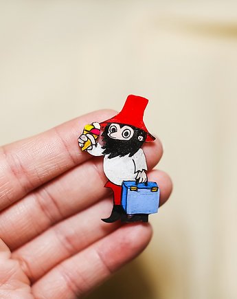 Przypinka Rumcajs z lodami, Pintura