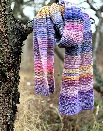 Multikolor / szal, agat handmade