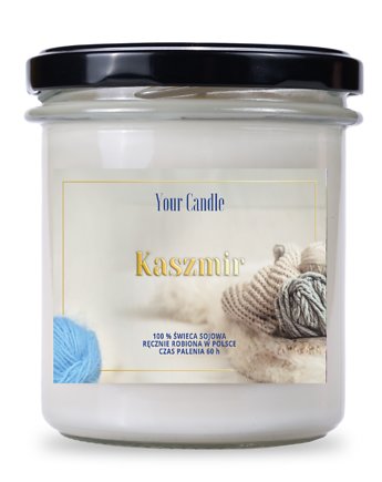 Świeca zapachowa sojowa Kaszmir 300 ml- Your Candle, Your Candle