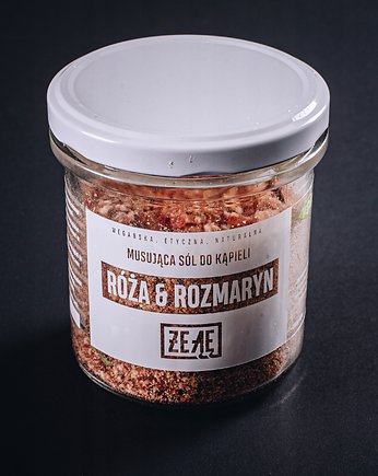 Musująca sól do kąpieli Róża & Rozmaryn ŻE ĄĘ. 200g., ŻE ĄĘ