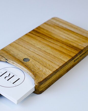 Wizytownik drewniany + NFC