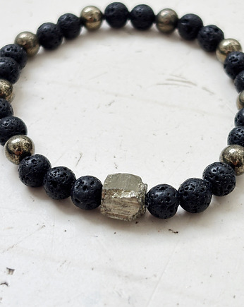 Bransoletka męska Piryt, Chmolowska Jewellery