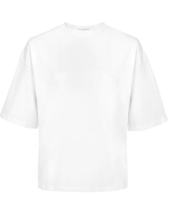 T-shirt relaxed white, Patchouli