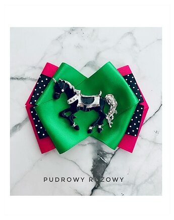 Brosza z jednorożcem/ konikiem NEW, Pudrowy Różowy