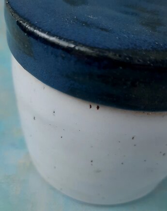 Pojemnik ceramiczny z pokrywką  100% handmade  od polskiego ceramika, Ceramika Wydry