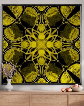 Amber Pulse, autorski graficzny obraz, AAS Art Studio