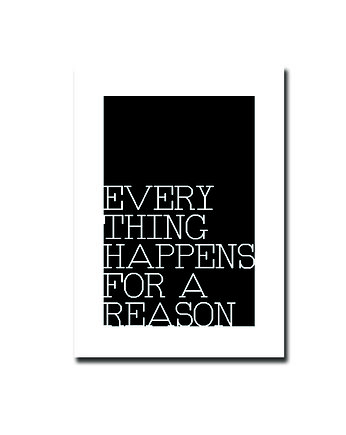 Everything Happens For A Reason PostCard , MM House Design