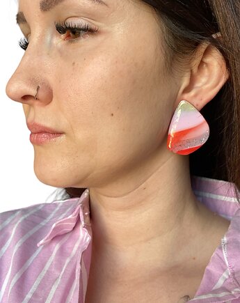 Kolczyki sztyfty duże jajko, ALE STUDIO