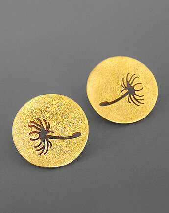 Kolczyki pozłacane dmuchawce, Pastelove Jewelry