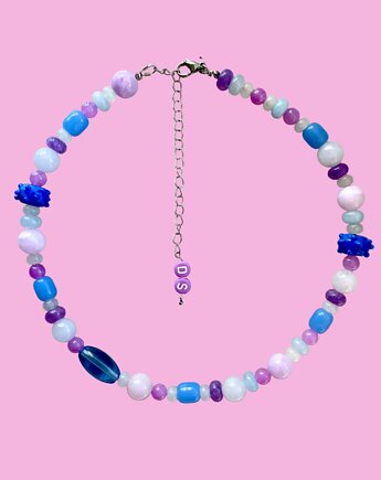 Naszyjnik purple and blue, Doris's Shop