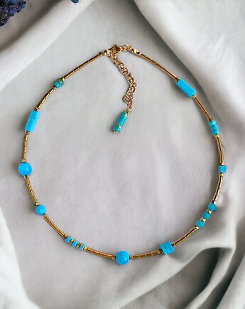 Naszyjnik TURQUOISE : choker :: summer collection : TURKUSOWY NASZYJNIK
