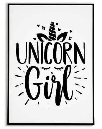 Plakat motywacyjny JEDNOROŻEC z napisami dla fanów unicorns, Bajkowe Obrazki