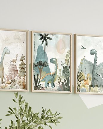 Plakaty Króliki, Baletnice, Plakaty Na Ścianę Dla Dzieci 3 szt, Magnetyczne Studio