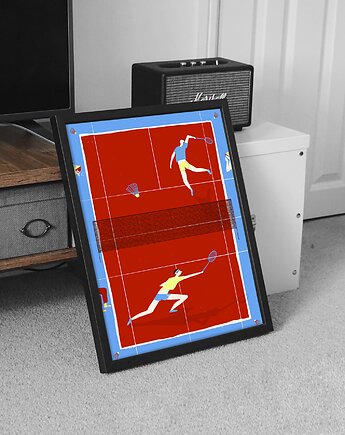 Plakat Badminton 50x70, Ada Frajda