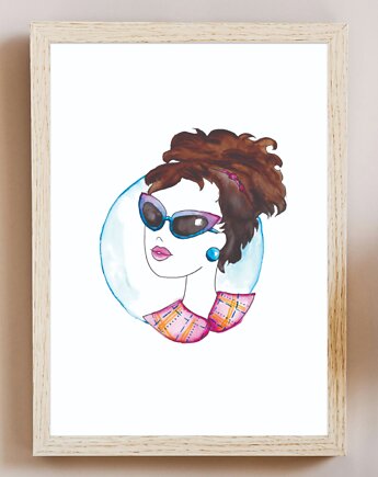 Plakat Colette w Kole, Burgundowe Rysunki