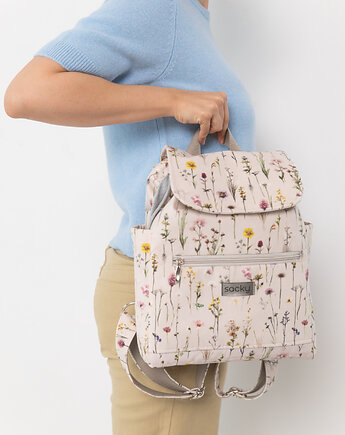 Plecak welurowy lucky cotton  (Różne rozmiary), sacky bag