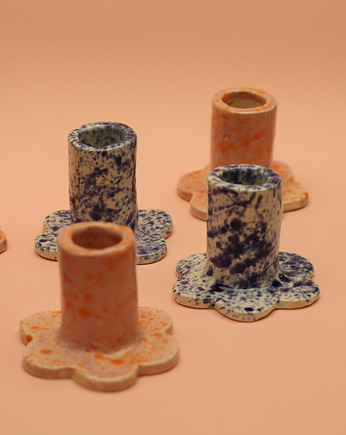 Świecznik ceramiczny w kropki, Lvvia ceramics