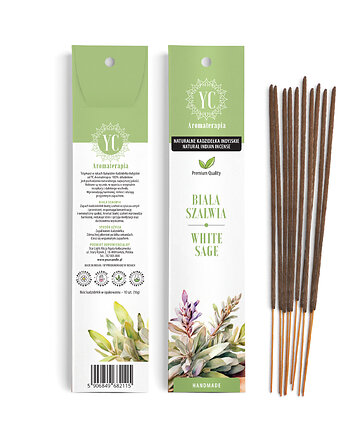 Naturalne Kadzidła Indyjskie Biała Szałwia 10szt.(16g)- Your Candle, Your Candle