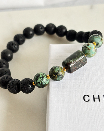 Bransoletka męska Unikat Serafinit, Chmolowska Jewellery