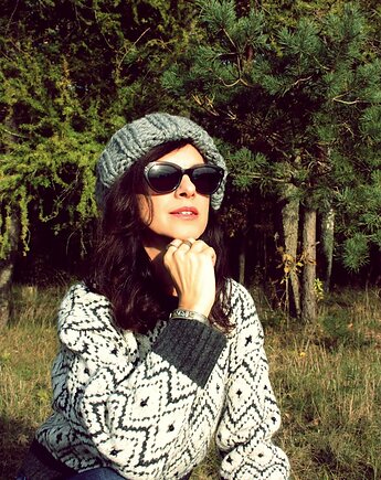 Czapka Alpine Alpaca beanie  wełna, Mademoiselle Patrini