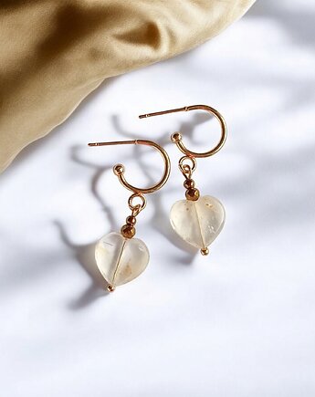 Kolczyki serduszka CYTRYN : wyjątkowy prezent, kaktusia