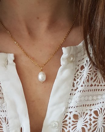 łańcuszek z perłą, LEI handmade 