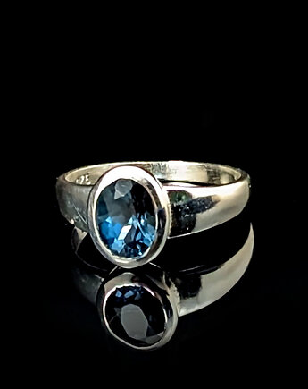 Pierścionek London blue topaz, Pracownia Neores
