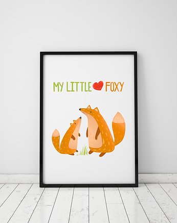 Plakat. Relacje - my little foxy, liski, Love Life and Forest