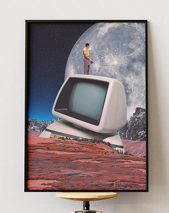 Plakat Będę grał w grę - Kolaż Fine Art, DAPIDOKA