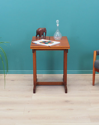 Stolik mahoniowy, duński design, lata 70, produkcja: Dania, Przetwory design