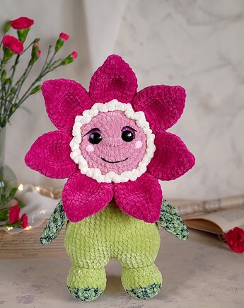 Duży kwiat pluszowy, Maskotka na prezent, Przytulanka dla dziecka, EcoToysByNastya