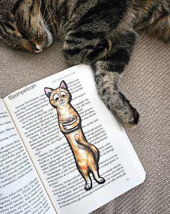 Zakładka do ksiązki Kotek Rudy i Ramen, Pan Pelican