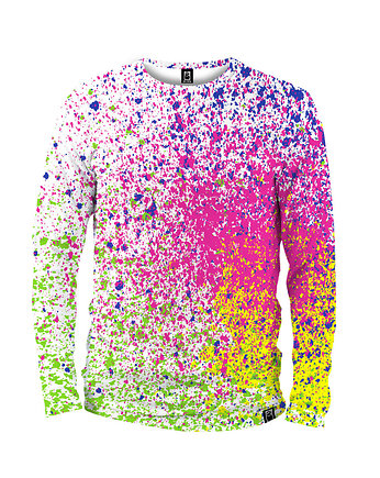 Koszulka Longsleeve Męska DR.CROW Splatter White, DrCrow