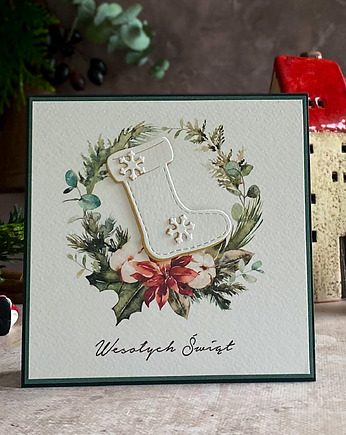 Personalizowana kartka na Boże Narodzenie, BN 22E, Anna Art and Crafts