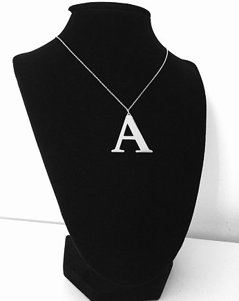 Srebrny naszyjnik z literą A  pr. 925, VENA Jewellery