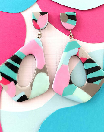 Nowoczesne geometryczne kolczyki, OMIFIMO