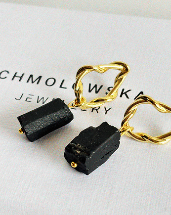 Kolczyki pozłacane Turmalin, Chmolowska Jewellery