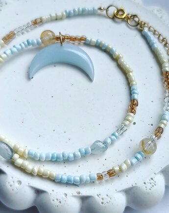 Naszyjnik BEADS z księżycem, WILDBI design