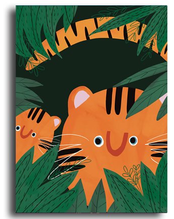 Plakat tygrysy, OKAZJE - Prezent na Dzień Kobiet