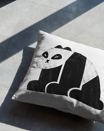 Poduszka dekoracyjna - Minimalistyczna panda, ASARTEM