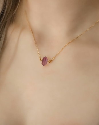 Naszyjnik ametyst- srebro 925 pozłacane, Coccola JEWELLERY