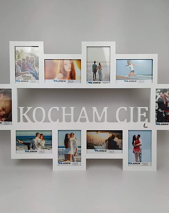 Multirama ramka na zdjęcia z napisem Kocham Cię 10 zdjęć  walentynki, Wajdrew