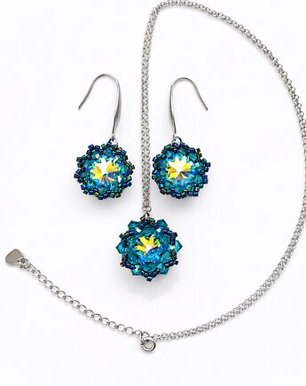 Komplet Biżuterii "Zircon Maxima" - Kolczyki i Naszyjnik, STAGHORN