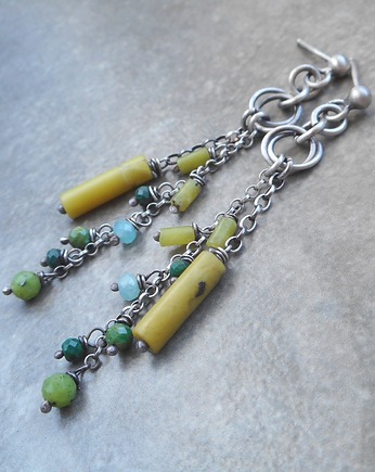 Limonka z listkiem srebro 925