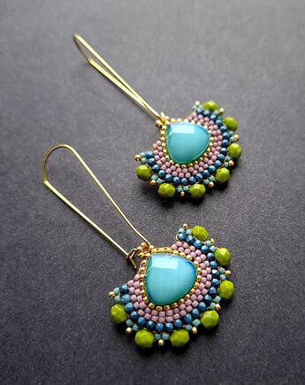 Kolczyki w szkle kolorowym no12, Motywator Eweliny