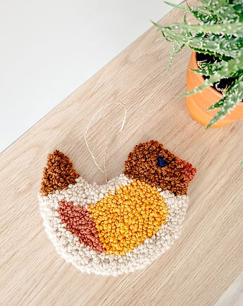 Miękka zawieszka ścienna - brązowy ptaszek NA ZAMÓWIENIE, Dwa Sploty