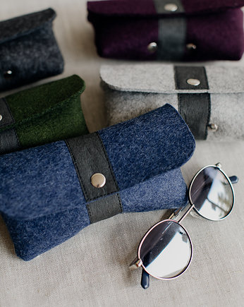 Marmollada - etui filcowe NA OKULARY indygo + C, marmollada