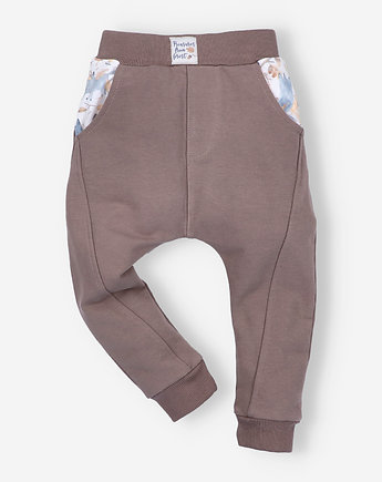 Spodnie dresowe SKARBY JESIENI z bawełny organicznej dla chłopca  , OSOBY - Prezent dla dzieci