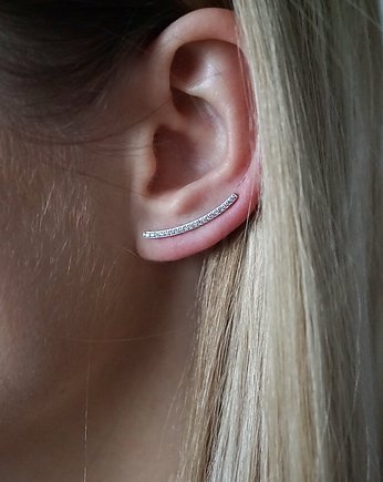 Delikatne kolczyki nausznice pr.925, VENA Jewellery